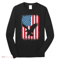 Patriotic Eagle Usa American Flag Long Sleeve Shirt thumb 0