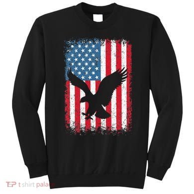 Patriotic Eagle Usa American Flag Sweatshirt