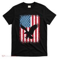 Patriotic Eagle Usa American Flag T-Shirt thumb 0
