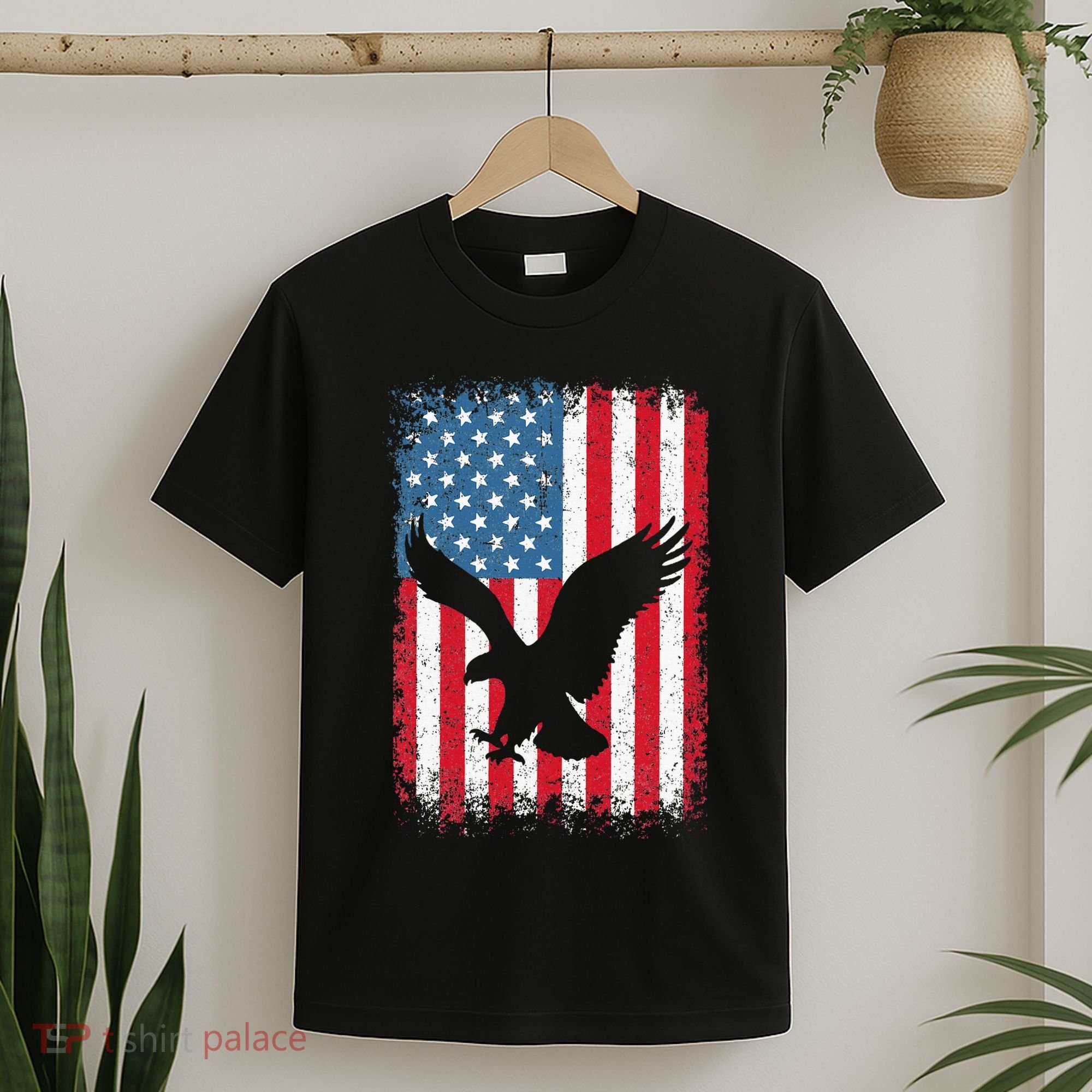 Patriotic Eagle Usa American Flag T-Shirt