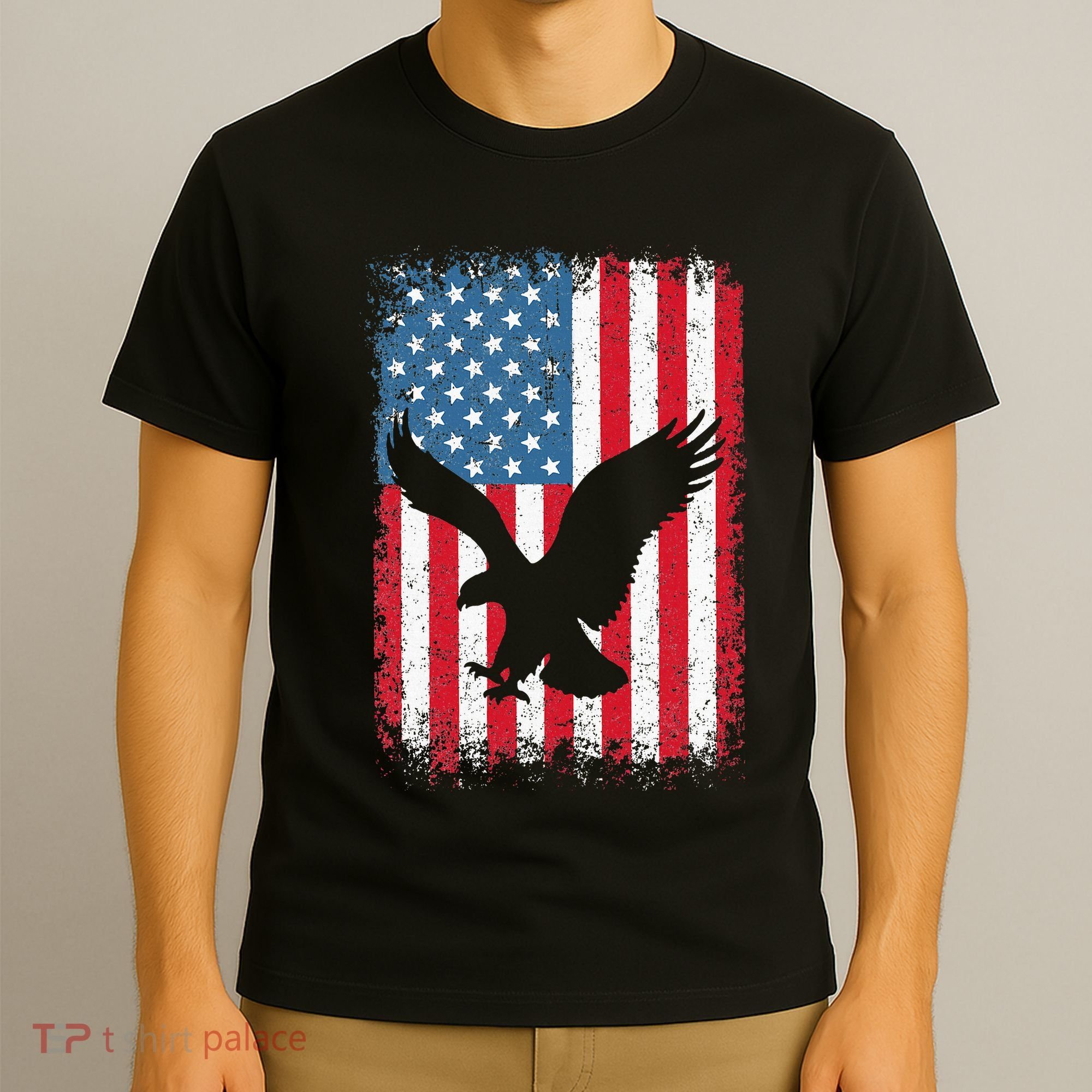 Patriotic Eagle Usa American Flag T-Shirt