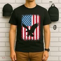 Patriotic Eagle Usa American Flag T-Shirt thumb 6