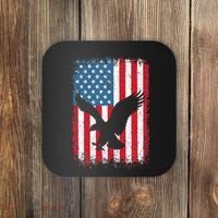 Patriotic Eagle Usa American Flag Coaster thumb 0