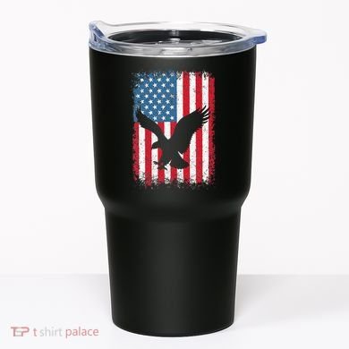 Patriotic Eagle Usa American Flag Tumbler