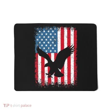 Patriotic Eagle Usa American Flag Mousepad