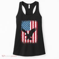 Patriotic Eagle Usa American Flag Women's Tank Top thumb 0