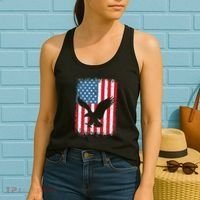 Patriotic Eagle Usa American Flag Women's Tank Top thumb 2