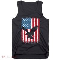Patriotic Eagle Usa American Flag Tank Top thumb 0
