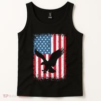 Patriotic Eagle Usa American Flag Tank Top thumb 2