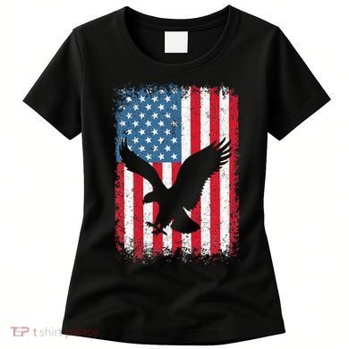 Patriotic Eagle Usa American Flag Women's T-Shirt