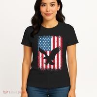 Patriotic Eagle Usa American Flag Women's T-Shirt thumb 4