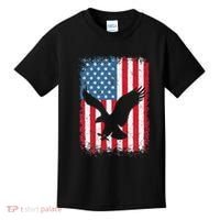 Patriotic Eagle Usa American Flag Kids T-Shirt thumb 0