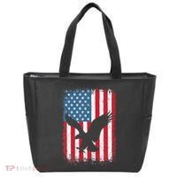 Patriotic Eagle Usa American Flag Tote Bag thumb 0