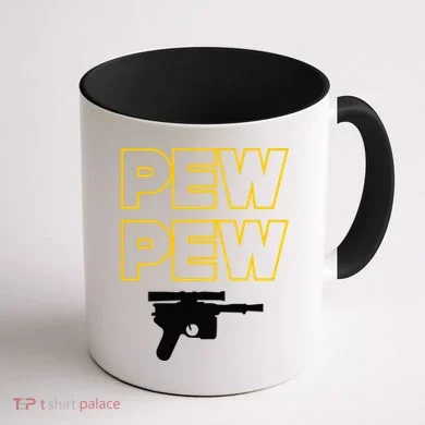 Pew Pew Coffee Mug back