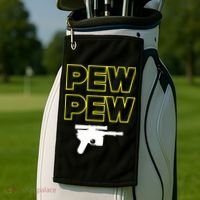 Pew Pew Golf Towel thumb 2