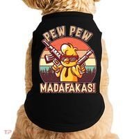 Pew Pew Madafakas Chick Chicken Doggie Tank thumb 0