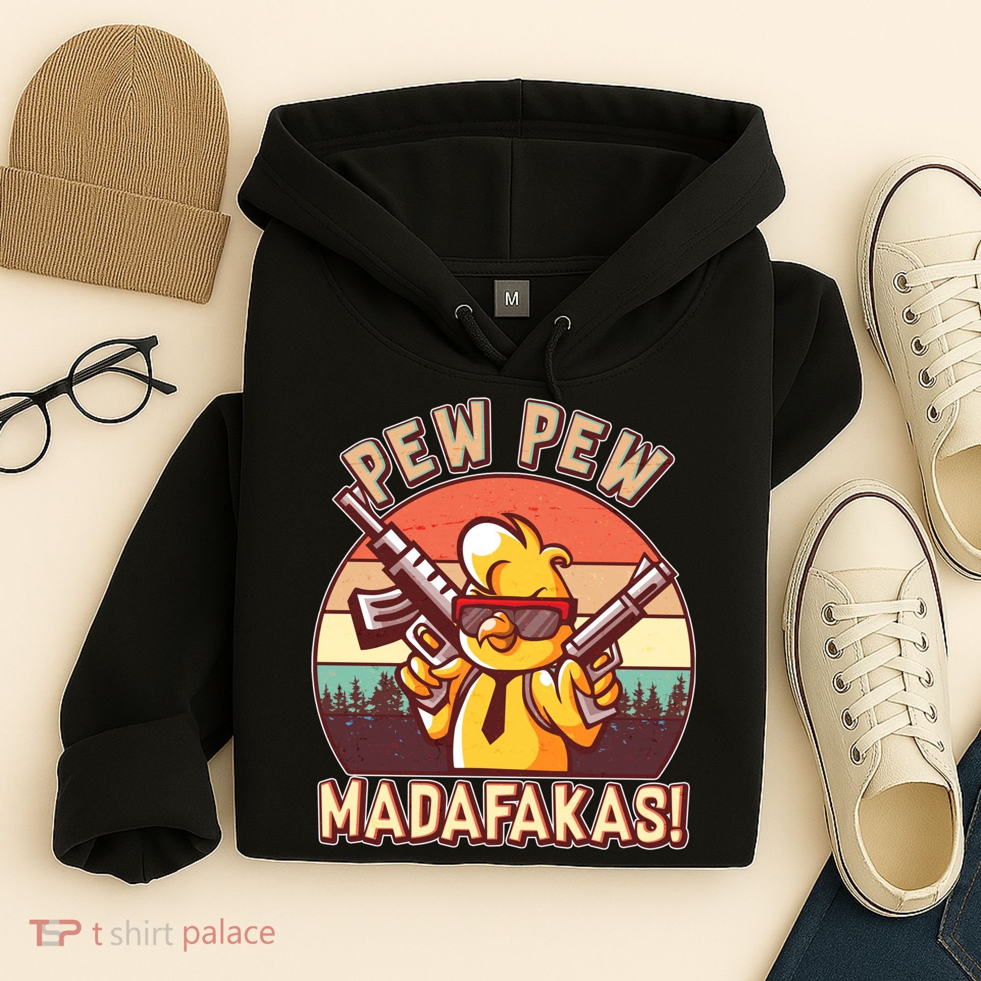 Pew Pew Madafakas Chick Chicken Hoodie