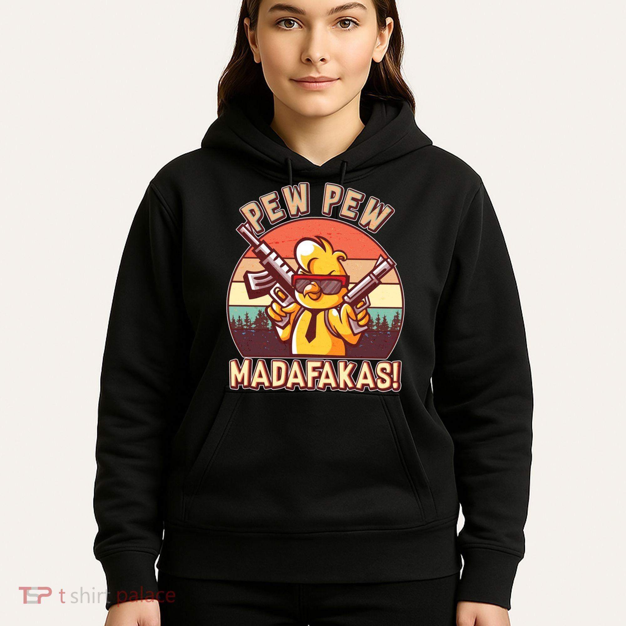 Pew Pew Madafakas Chick Chicken Hoodie