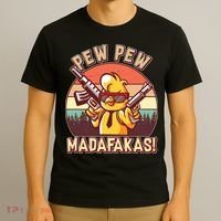 Pew Pew Madafakas Chick Chicken T-Shirt thumb 3