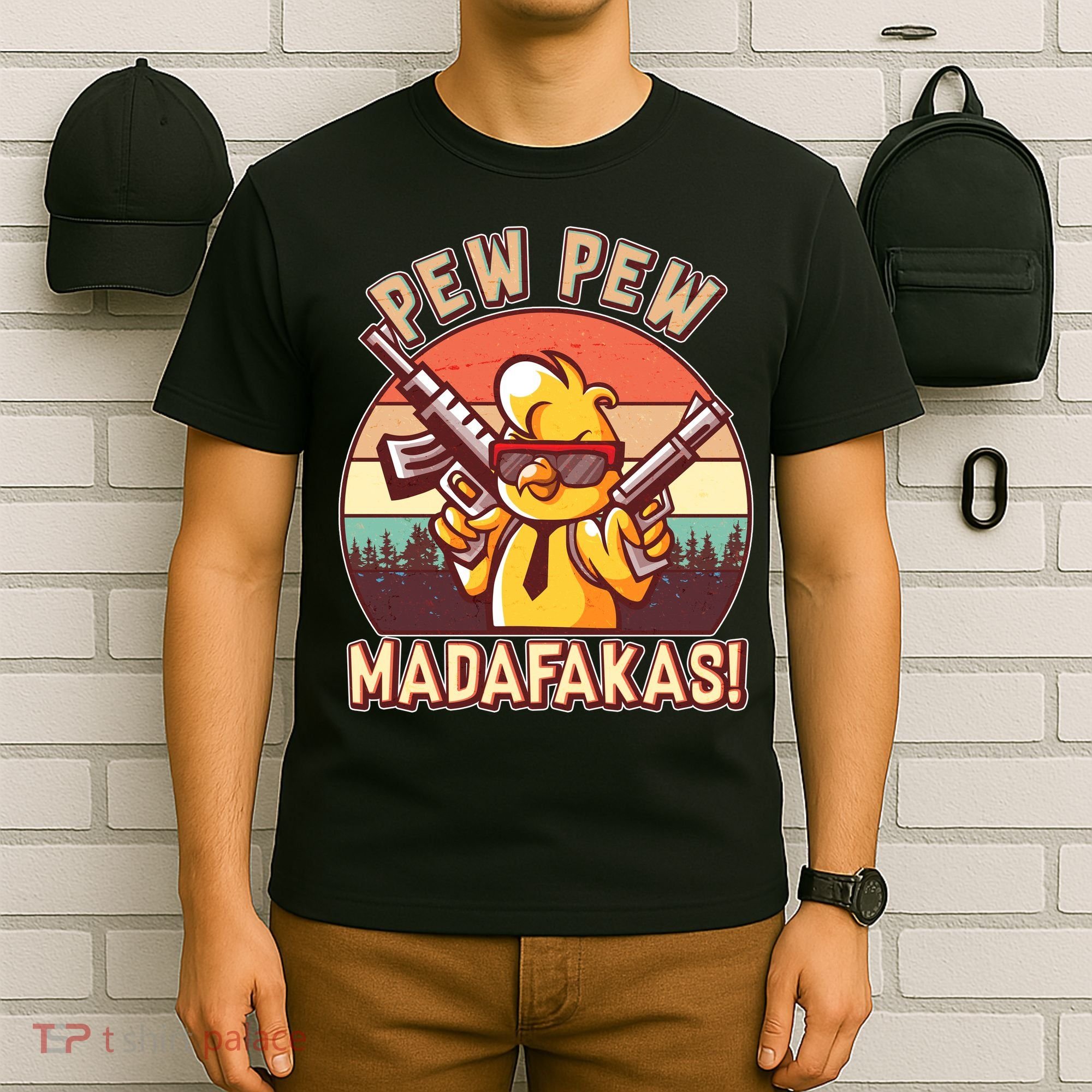 Pew Pew Madafakas Chick Chicken T-Shirt