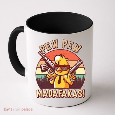 Pew Pew Madafakas Chick Chicken Coffee Mug