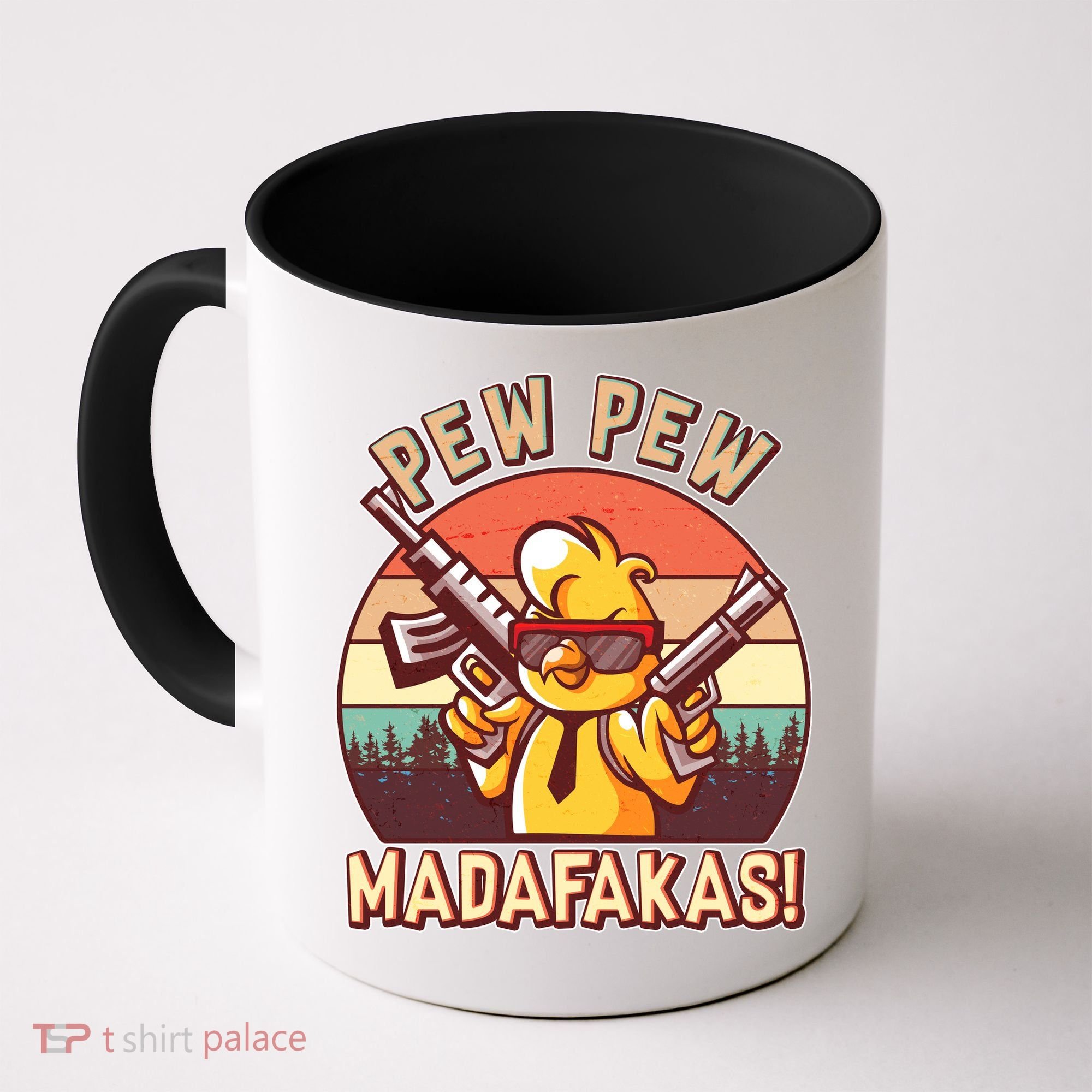 Pew Pew Madafakas Chick Chicken Coffee Mug