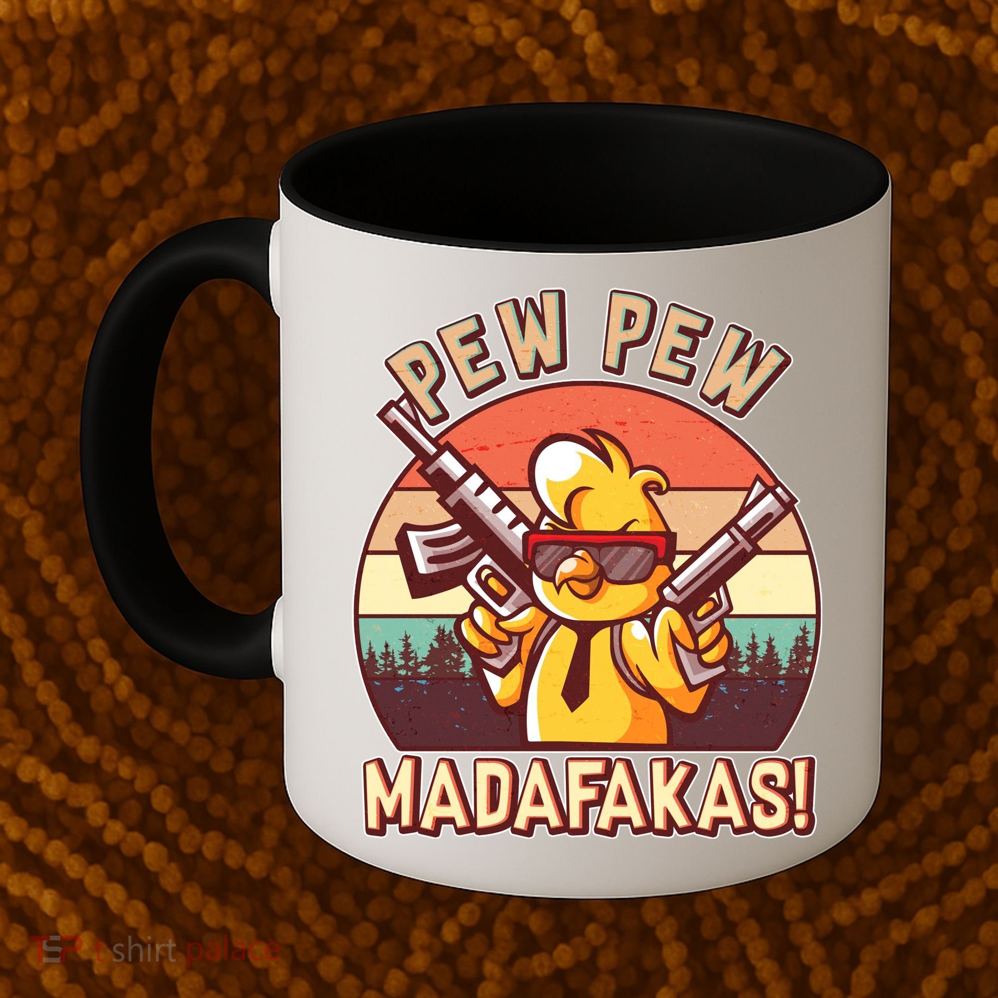 Pew Pew Madafakas Chick Chicken Coffee Mug