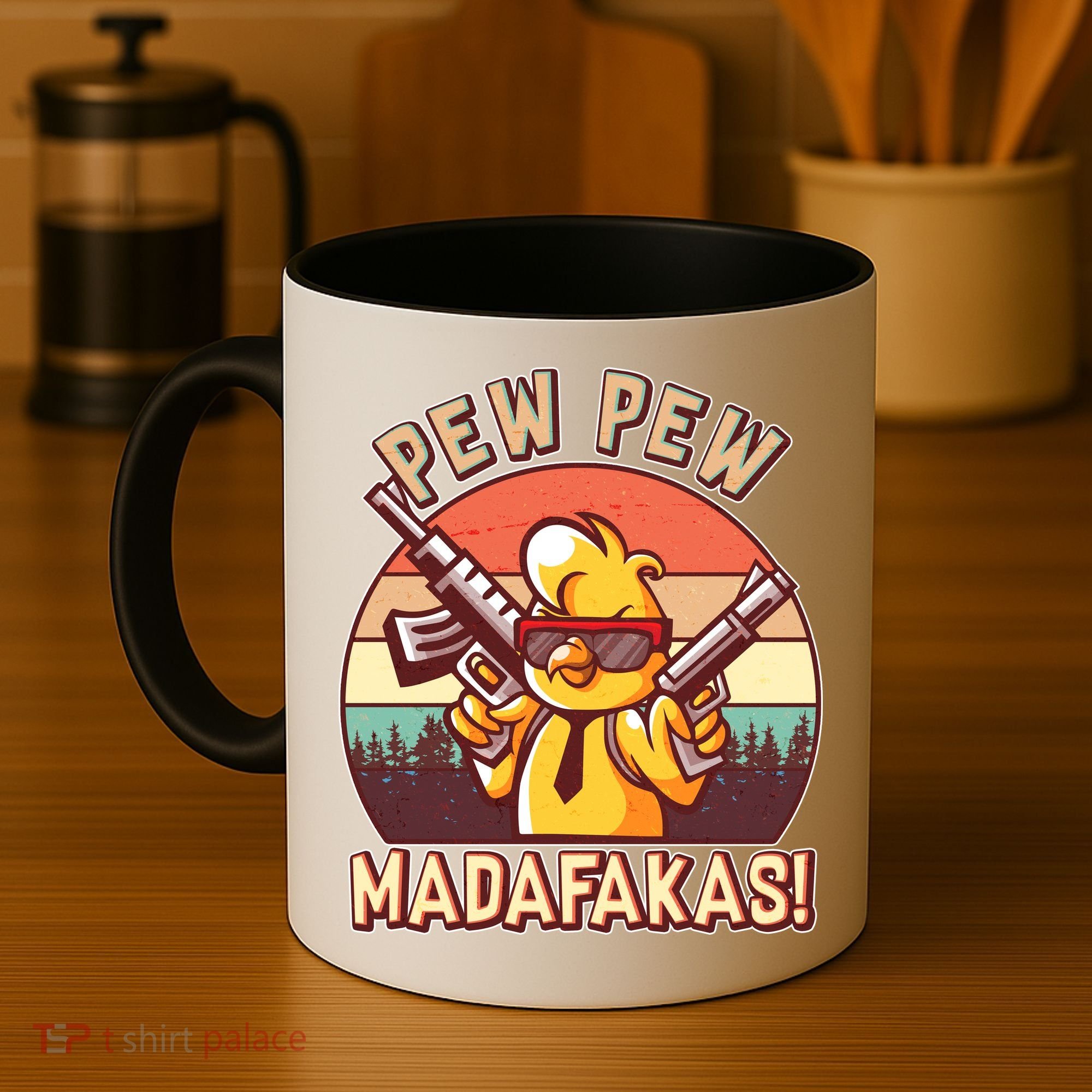 Pew Pew Madafakas Chick Chicken Coffee Mug