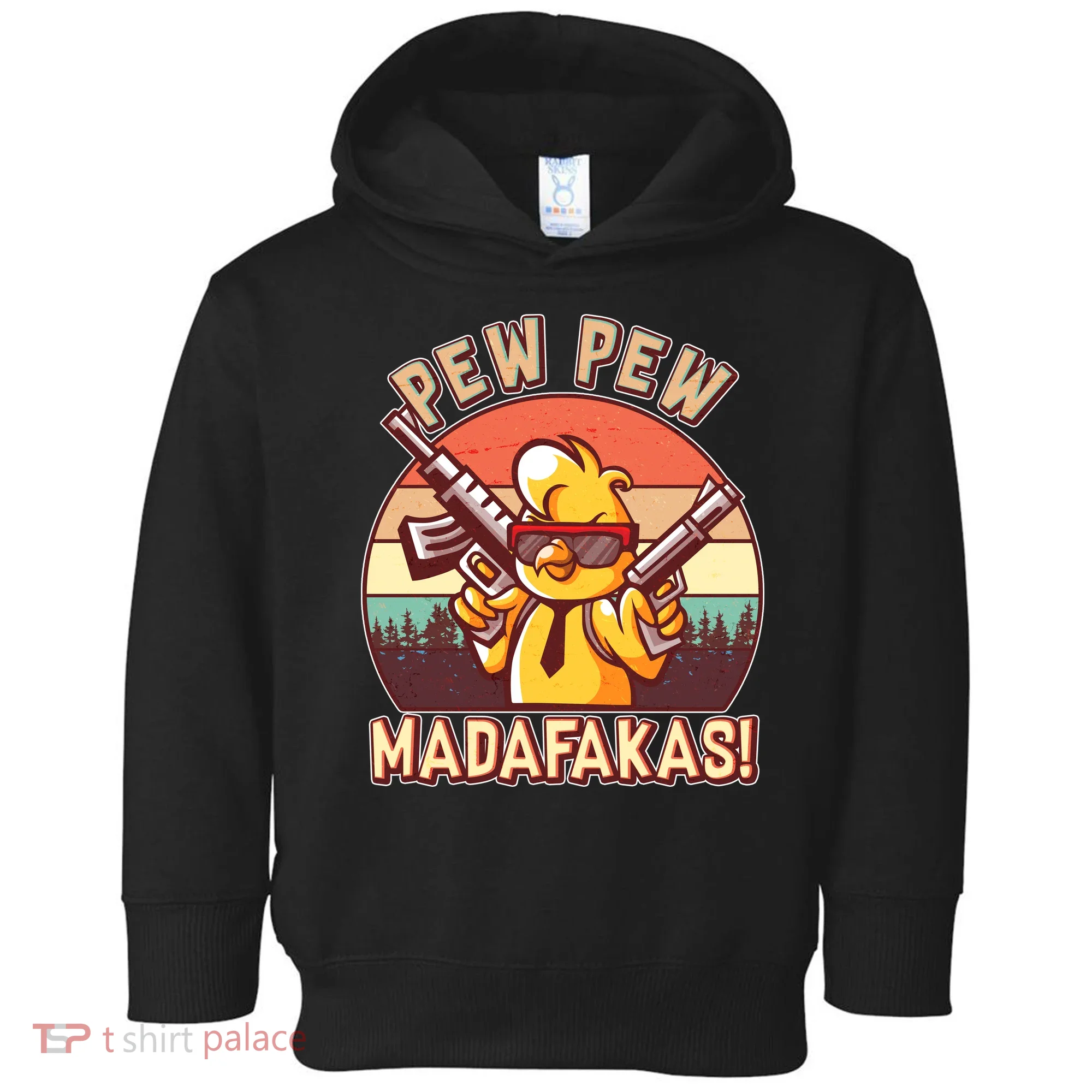 Pew Pew Madafakas Chick Chicken Toddler Hoodie