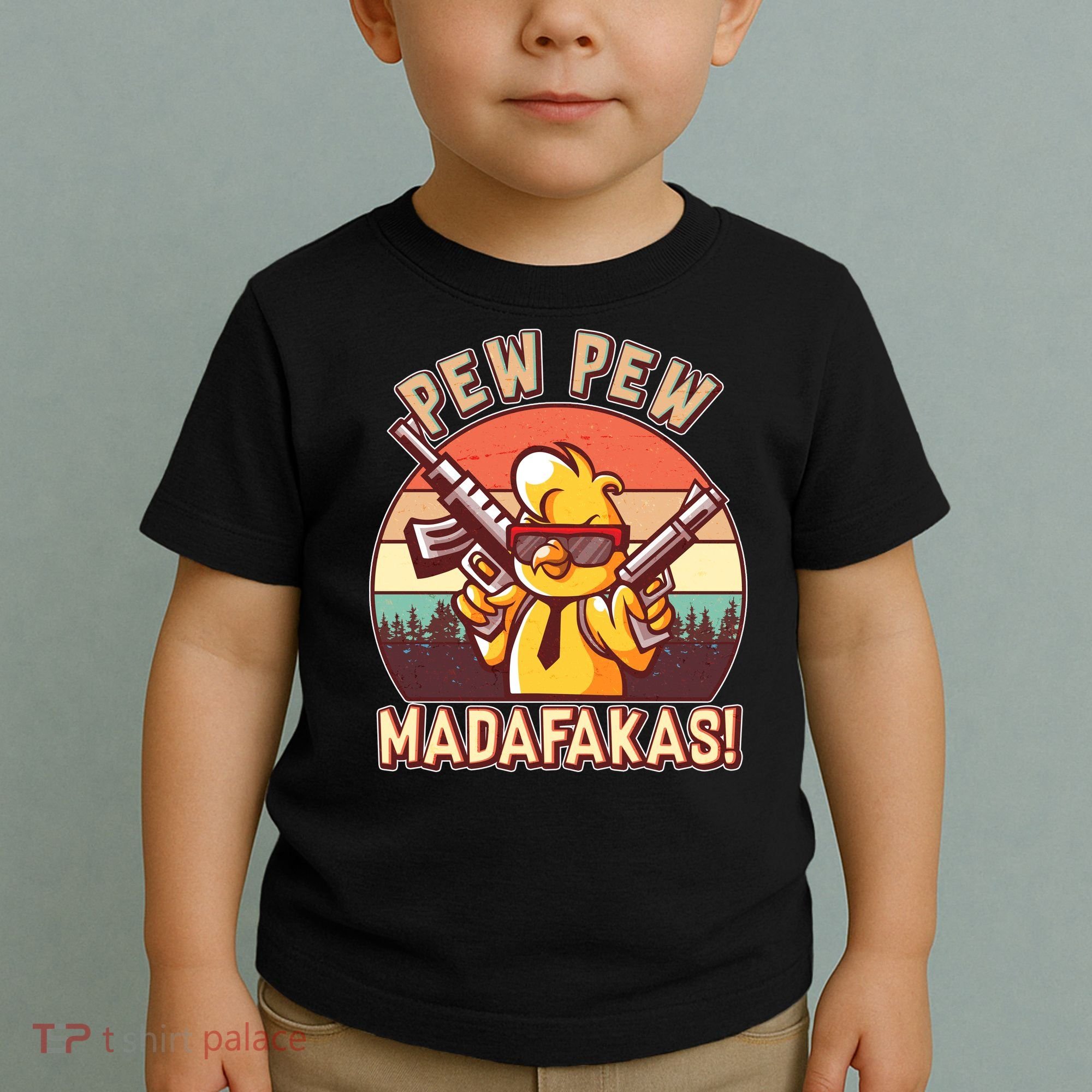 Pew Pew Madafakas Chick Chicken Toddler T-Shirt