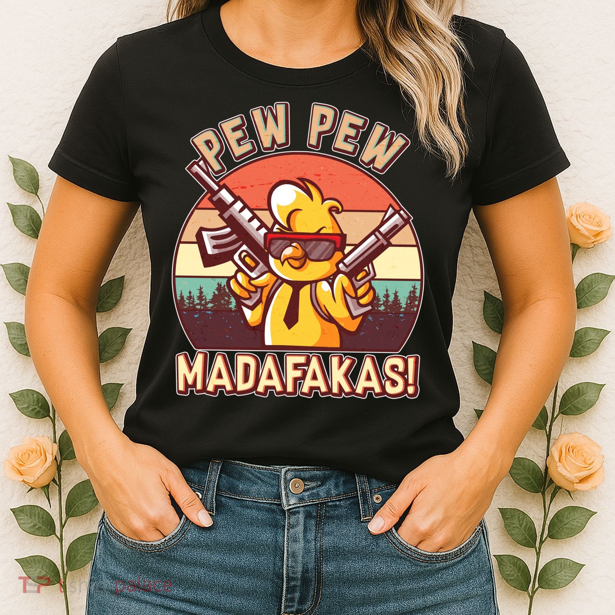 Pew Pew Madafakas Chick Chicken Women's T-Shirt