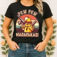Pew Pew Madafakas Chick Chicken Women's T-Shirt thumb 2