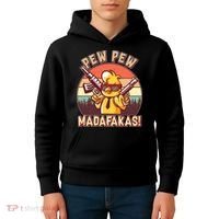 Pew Pew Madafakas Chick Chicken Kids Hoodie thumb 4
