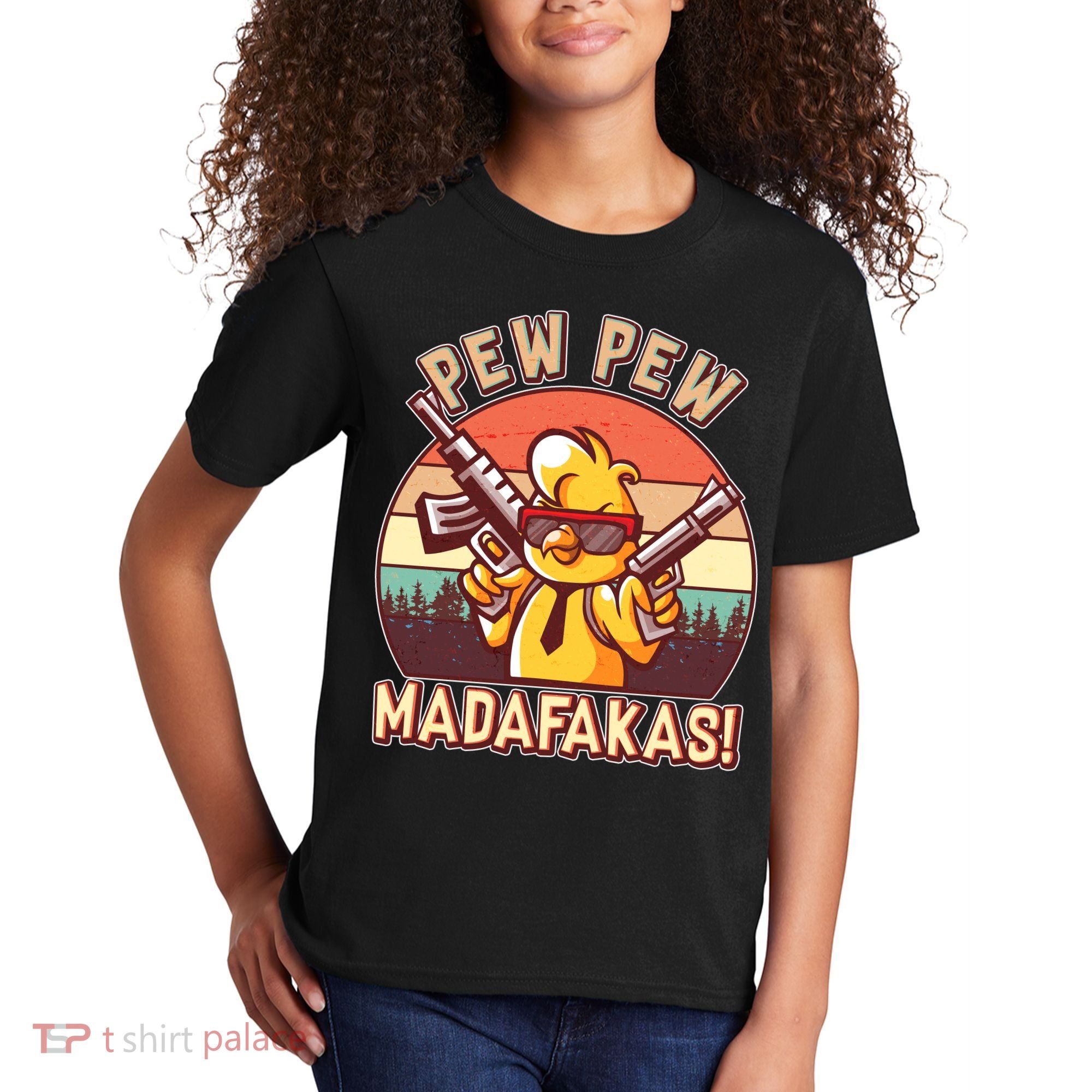 Pew Pew Madafakas Chick Chicken Kids T-Shirt