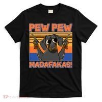 Pew Pew Madafakas Dachshund Dog T-Shirt thumb 0
