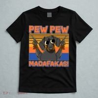 Pew Pew Madafakas Dachshund Dog T-Shirt thumb 5