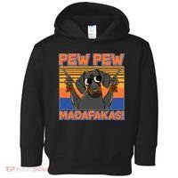 Pew Pew Madafakas Dachshund Dog Toddler Hoodie thumb 0