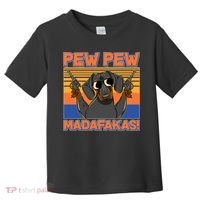 Pew Pew Madafakas Dachshund Dog Toddler T-Shirt thumb 0