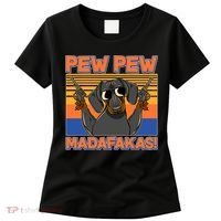 Pew Pew Madafakas Dachshund Dog Women's T-Shirt thumb 0