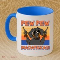 Pew Pew Madafakas Dachshund Dog Coffee Mug thumb 2