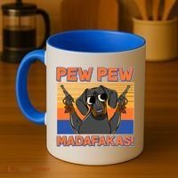 Pew Pew Madafakas Dachshund Dog Coffee Mug thumb 4