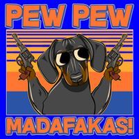 Pew Pew Madafakas Dachshund Dog Coffee Mug thumb 5