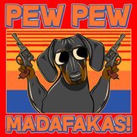 Pew Pew Madafakas Dachshund Dog Santa Hat thumb 1