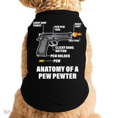 Pew Pewer Anatomy Doggie Tank