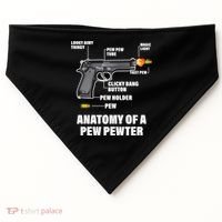 Pew Pewer Anatomy USA-Made Doggie Bandana thumb 0
