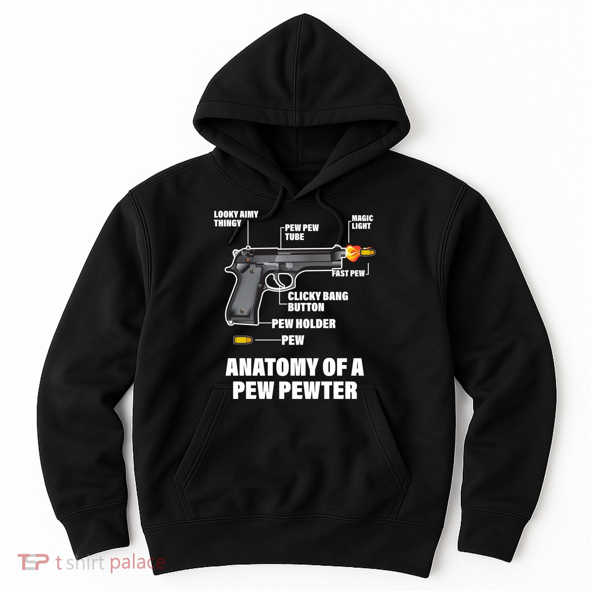 Pew Pewer Anatomy Hoodie
