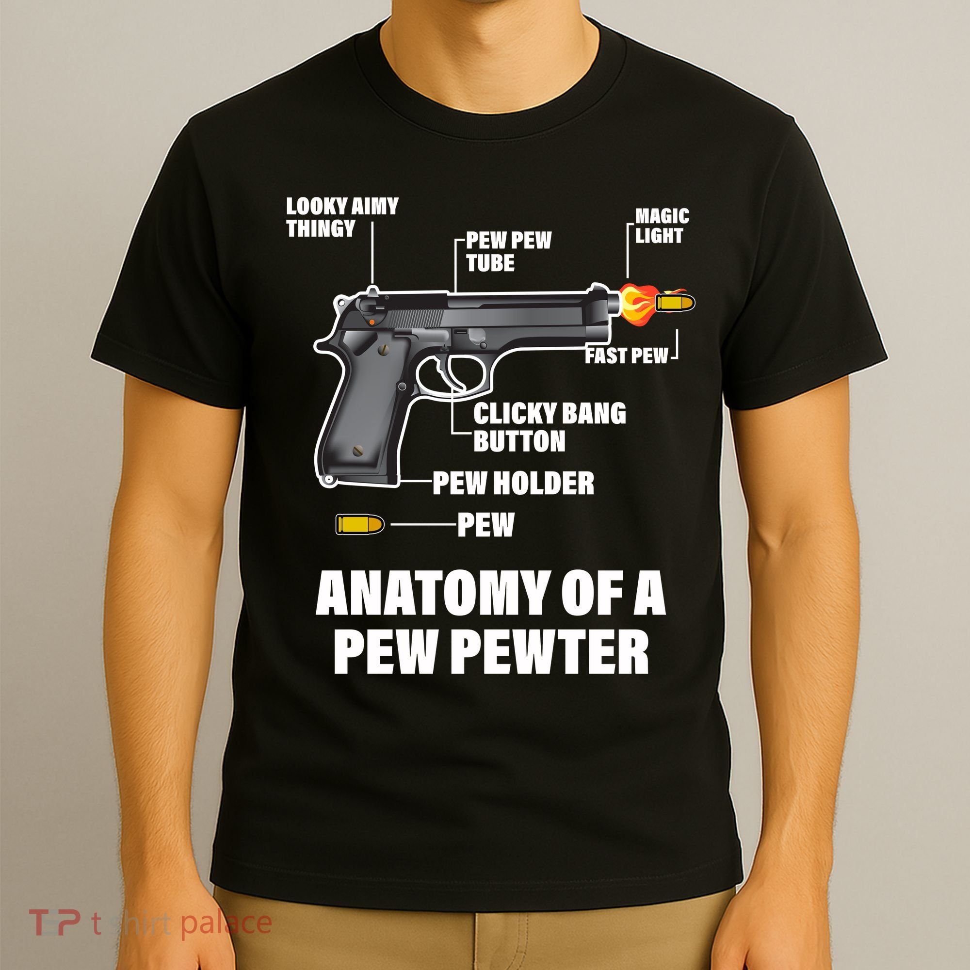 Pew Pewer Anatomy T-Shirt
