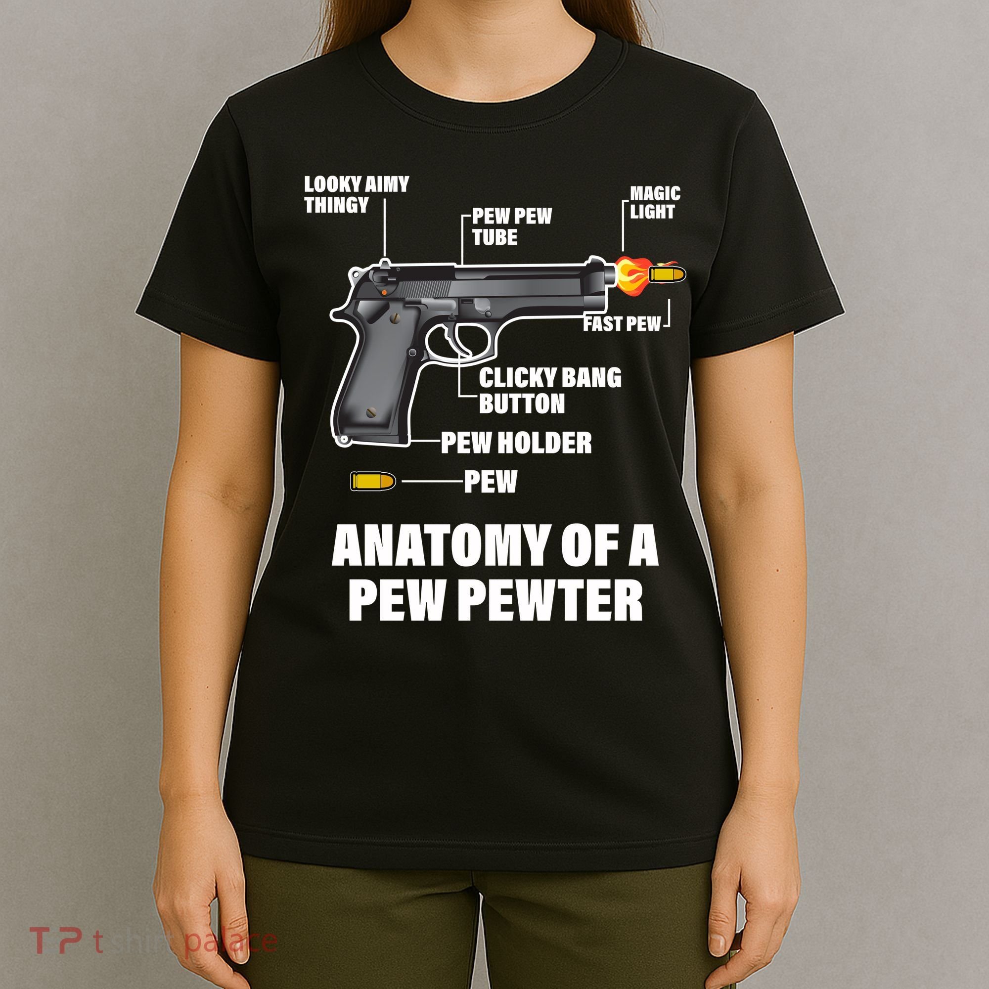 Pew Pewer Anatomy T-Shirt