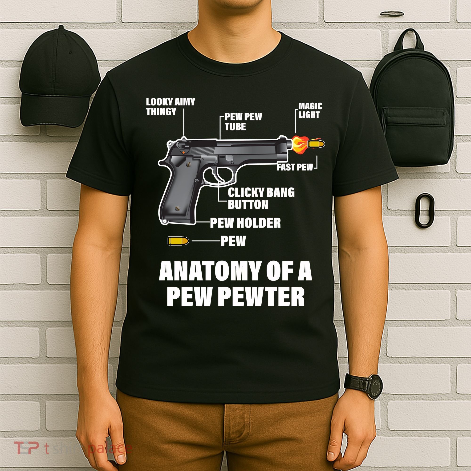 Pew Pewer Anatomy T-Shirt