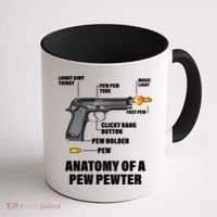 Pew Pewer Anatomy Coffee Mug thumb 1